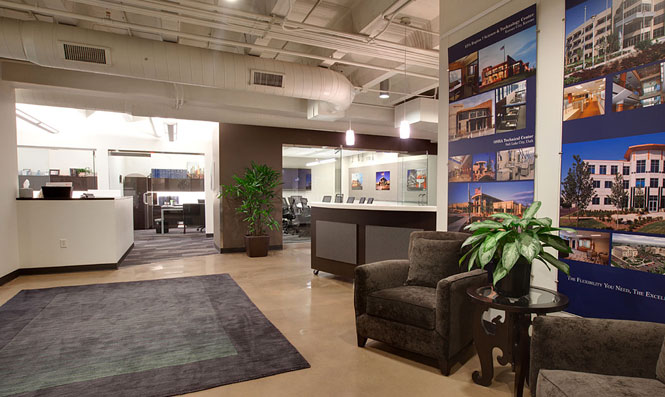 lobby of US Asset Services office space